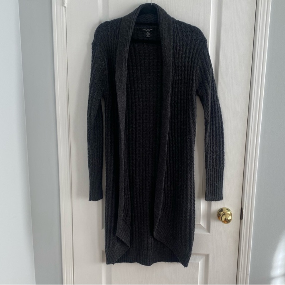 Cozy Black Knit Cardigan